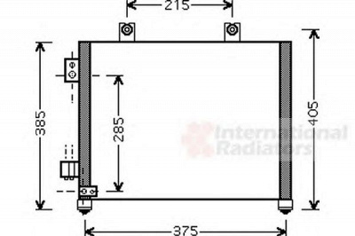 VAN WEZEL 37005342 -  Конденсатор, кондиционер